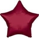 PALLONCINO MYLAR 18INCH STELLA BORDEAUX