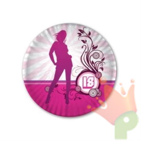PIATTI 18 CM 18 ANNI GIRL 10 PZ