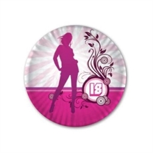 PIATTI 18 CM 18 ANNI GIRL 10 PZ