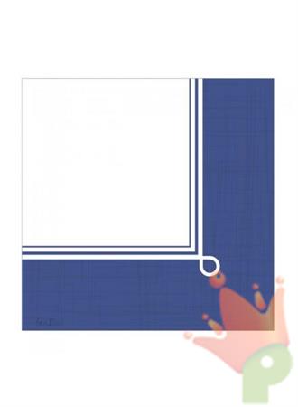 TOVAGLIOLI LINO BLUE 33X33 CM 16 PZ