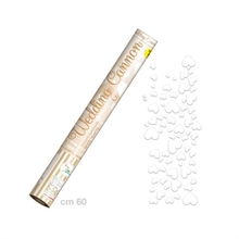 SPARACORIANDOLI CUORI BIANCHI 60 CM