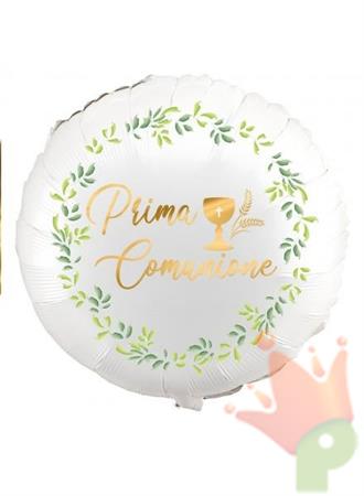 PALLONCINO MYLAR PRIMA COMUNIONE 45 CM