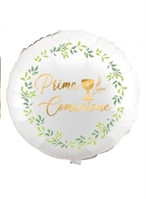 PALLONCINO MYLAR PRIMA COMUNIONE 45 CM
