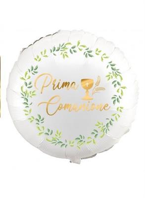 PALLONCINO MYLAR PRIMA COMUNIONE 45 CM