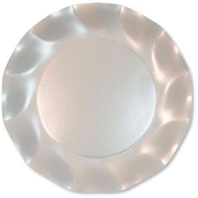 PIATTI PICCOLI 21 CM BIANCO PERLATO 8 PZ