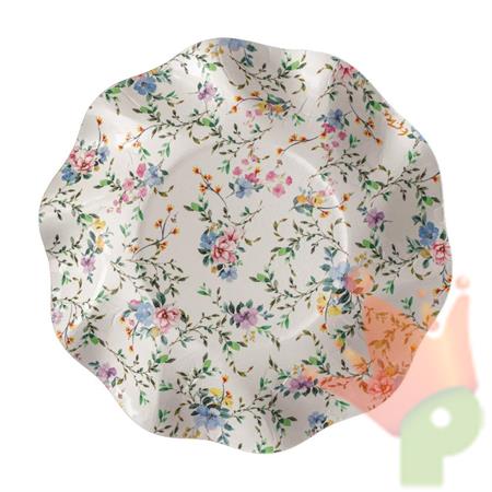 SCODELLE DECORO FIORELLINI 8 PZ 24 CM