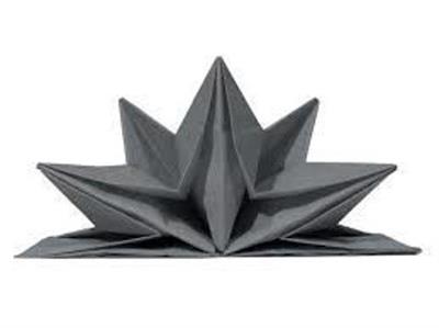 TOVAGLIOLI 40X60 3V ORIGAMI ARGENTO 12PZ