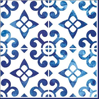 TOVAGLIOLI NORDISCH BLAU 33X33 CM 20 PZ