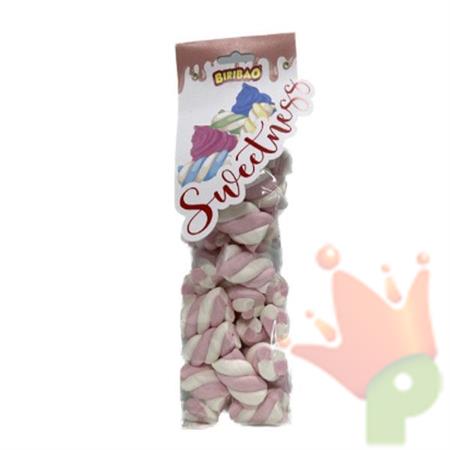 MARSHMALLOW BIRIBAO TRECCIA BIANCA ROSA 200 GR