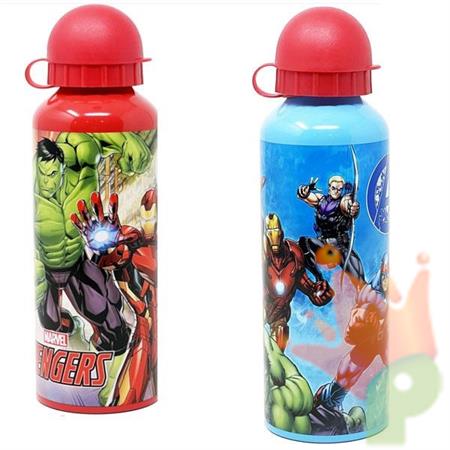 BORRACCIA IN ALLUMINIO AVENGERS 500 ML ASSORTITA