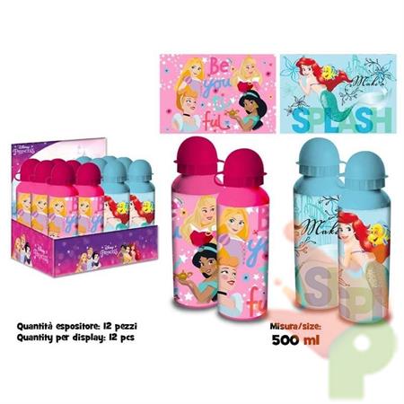 BORRACCIA IN ALLUMINIO PRINSIPESSE 500 ML ASSORTITA