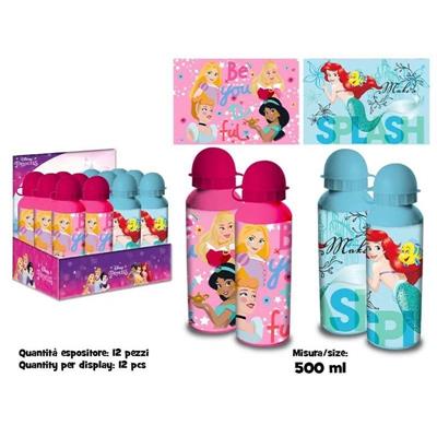 BORRACCIA IN ALLUMINIO PRINSIPESSE 500 ML ASSORTITA