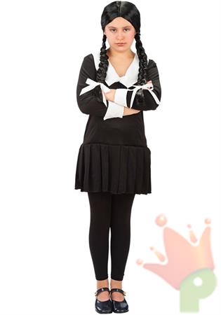 COSTUME DARK GIRL MERCOLEDI TG. VIII 12-13 ANNI H. 158 CM