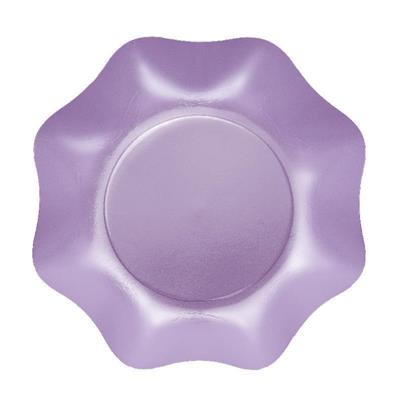 PIATTI FONDI TWENTY LILLA 10 PZ 20 CM