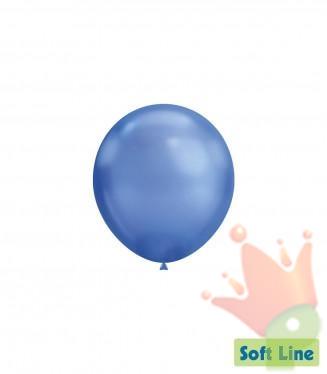 PALLONCINI SOFT LINE CHROME BLU 5 INCH 13 CM 100 PZ