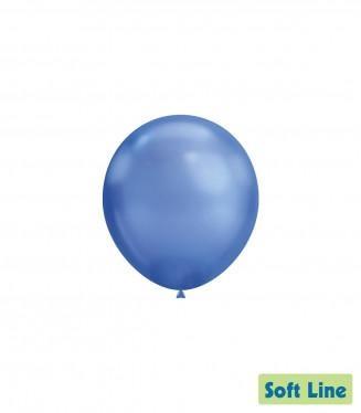 PALLONCINI SOFT LINE CHROME BLU 5 INCH 13 CM 100 PZ
