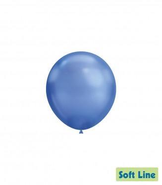 PALLONCINI SOFT LINE CHROME BLU 5 INCH 13 CM 100 PZ