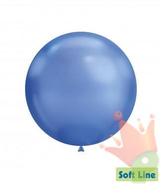PALLONCINI SOFT CHROME BLU 18INCH 46 CM 20 PZ