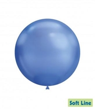 PALLONCINI SOFT CHROME BLU 18INCH 46 CM 20 PZ