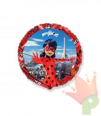 PALLONCINO MYLAR LADY BUG PARIGI 45 CM