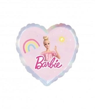 PALLONCINO MYLAR BARBIE CUORE 45 CM
