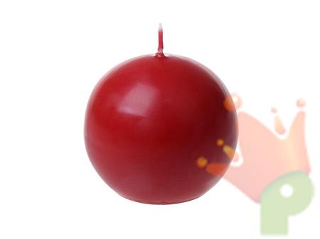 CANDELA SFERA 70MM ROSSO RUBIN
