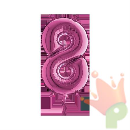 NUMERO 8 MEDIO 14INCH FUCSIA 5PZ