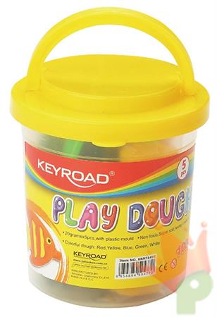 BARATTOLO PLASTILINA 5 PZ + FORMINA 100 GR