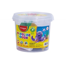 BARATTOLO PLASTILINA 8 PZ + 10 FORMINE