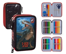 ASTUCCIO 3 ZIP DINOSAURO T-REX ROSSO JULIAN ROSS