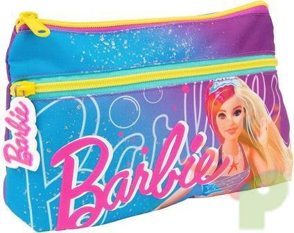 ASTUCCIO BUSTINA 2 ZIP BARBIE SIRENA 22X6X14 CM