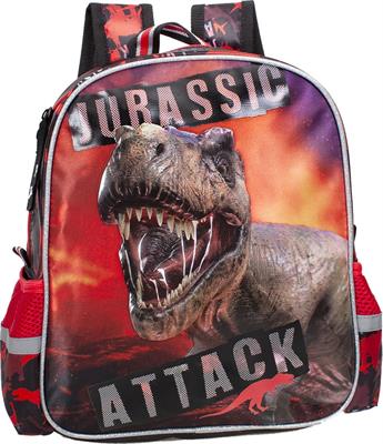 ZAINO ASILO DINOSAURO T-REX ROSSO