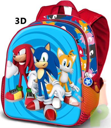 ZAINO ASILO SONIC 3D 31X26X11 CM