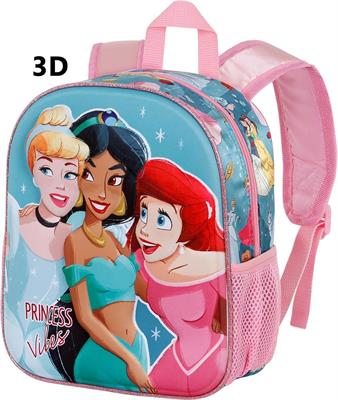 ZAINO ASILO PRINCIPESSE DISNEY 3D 31X26X11 CM