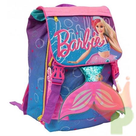 ZAINO ESTENSIBILE BARBIE SIRENA 20X40X13 CM
