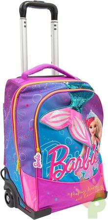 ZAINO TROLLEY BARBIE SIRENA 34X47X23 CM