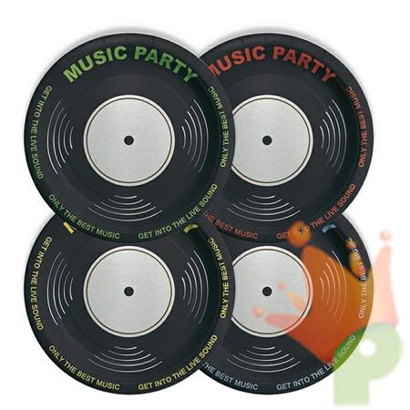PIATTI 24CM MIX MUSIC PARTY 8PZ
