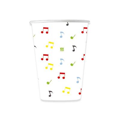 BICCHIERI 200CC MUSIC PARTY 8PZ