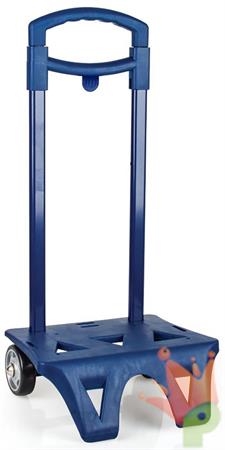 CARRELLO TROLLEY BLU FISSO CON 2 RUOTE