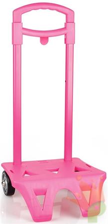 CARRELLO TROLLEY ROSA FISSO CON 2 RUOTE