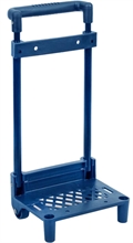 CARRELLO TROLLEY ASILO BLU FISSO CON 2 RUOTE