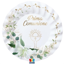 PIATTI PRIMA COMUNIONE LILY 8 PZ 25 CM
