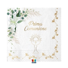 TOVAGLIOLI PRIMA COMUNIONE LILY 20 PZ 33X33