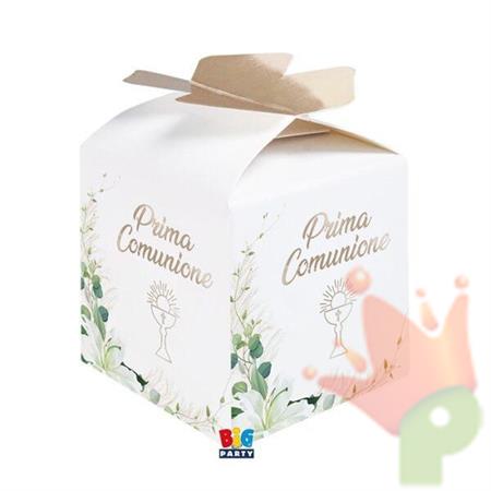 SCATOLINE CUBETTO FIOCCO PRIMA COMUNIONE LILY 25 PZ