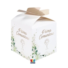 SCATOLINE CUBETTO FIOCCO PRIMA COMUNIONE LILY 25 PZ