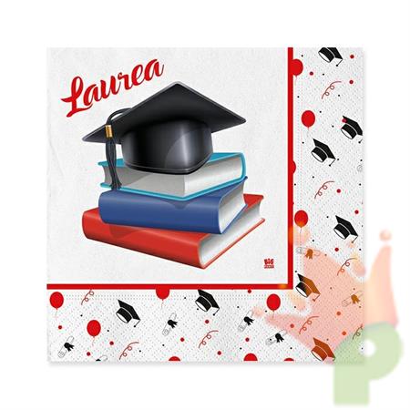 TOVAGLIOLI 33X33CM LA MIA LAUREA 20PZ