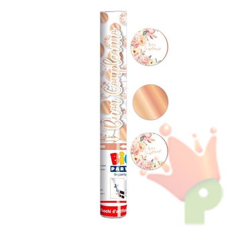 SPARACORIANDOLI BUON COMPLEANNO ROSE GOLD 30 CM