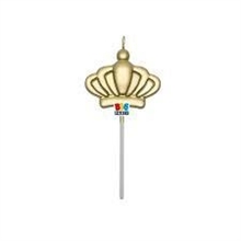 CANDELINA PICK CORONA ORO 12 CM