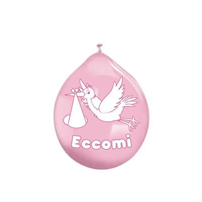 PALLONCINI 10INCH 26CM ECCOMI ROSA 20PZ