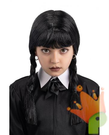 PARRUCCA MERCOLEDI' CON FRANGIA NERA BAMBINA